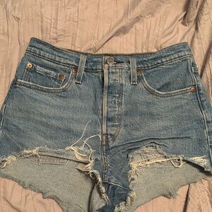 Levi’s Denim Distressed Women Shorts